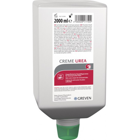 Crème de soin pour les mains GREVEN CREME UREA 2 l sans silicone et sans parfum LIGANA