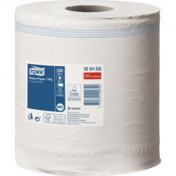 Rouleau de serviettes TORK standard. 1 couche. non perforé L300env.mxl200env. mm (Par 6)