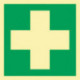 Panneau d'évacuation ASR A1.3/DIN EN ISO 7010/DIN 67510 L148xl148 mm Premiers secours plastique