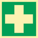 Panneau d'évacuation ASR A1.3/DIN EN ISO 7010/DIN 67510 L148xl148 mm Premiers secours plastique