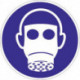 Pictogramme d'obligation ASR A1.3/DIN EN ISO 7010 utiliser la protection respiratoire film