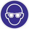 Pictogramme d'obligation ASR A1.3/DIN EN ISO 7010 Lunettes de protection obligat