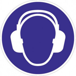 Pictogramme d'obligation ASR A1.3/DIN EN ISO 7010 utiliser protection auditive f