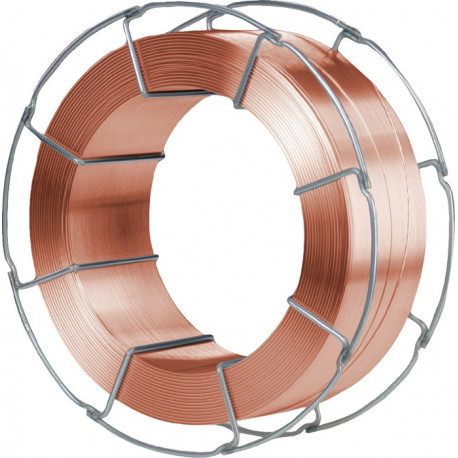 Fil de soudage G4Si1 (SG 3) D. 0,8 mm Bobine B-300 enroulé en couches bobine 15 kg WDI