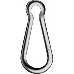 Mousqueton DIN 5299 forme C longueur 140 mm épaisseur de fil 12 mm capacité de (Par 10)