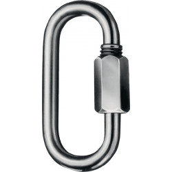 Maillon d'attache rapInte taille 4 H. intérieure 33 mm l. d’ouv. 55 mm galvanisé (Par 100)