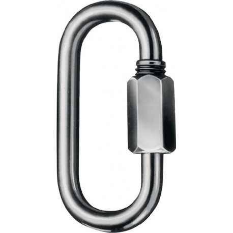 Maillon d'attache rapInte taille 4 H. intérieure 33 mm l. d’ouv. 55 mm galvanisé (Par 100)
