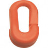 Maillon temporaire plastique rouge 6 mm pour chaînes de signalisation (Par 10)