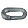 Maillon temporaire plastique noir 6 mm pour chaînes de signalisation (Par 10)