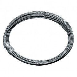 Câble en acier D. 40 mm longueur 30 m 7 x 19 force de rupture minimum 938 kN a