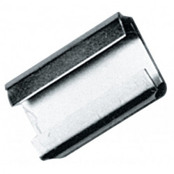 Agrafe de fermeture l.13xL27 mm pour ruban d’emballage en acier de 13 mm galvanisé (Par 3000)