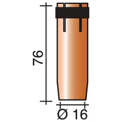 Buse à gaz conique 16 mm adapté à ERGOPLUS 26/400/500 TRAFIMET (Par 10)
