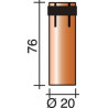 Buse à gaz cylindrique 20 mm adapté à ERGOPLUS 26/400/500 TRAFIMET (Par 10)