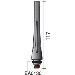 Capuchon de torche long ERGOTIG 17/18/26 117 mm TRAFIMET (Par 10)