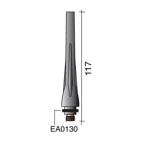Capuchon de torche long ERGOTIG 17/18/26 117 mm TRAFIMET (Par 10)