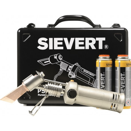 Set de fers à souder pour brasage tendre PSI 3380 cartouche vissable avec accessoires et pièce en cuivre SIEVERT
