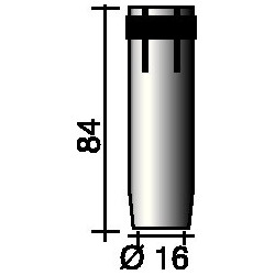 Buse à gaz conique 16 mm adapté à brûleur ERGOPLUS 36 TRAFIMET (Par 10)