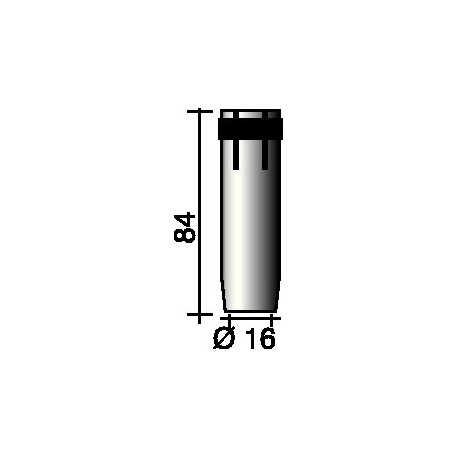 Buse à gaz conique 16 mm adapté à brûleur ERGOPLUS 36 TRAFIMET (Par 10)
