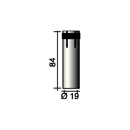 Buse à gaz cylindrique 19 mm adapté à brûleur ERGOPLUS 36 TRAFIMET (Par 10)