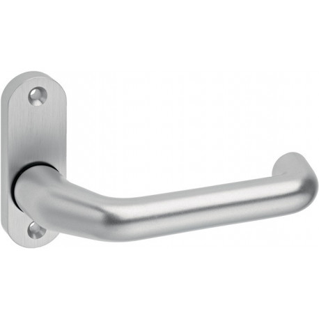 Poignée porte 1391/0800 Alu.F1 ov.8mm coudé.EDI