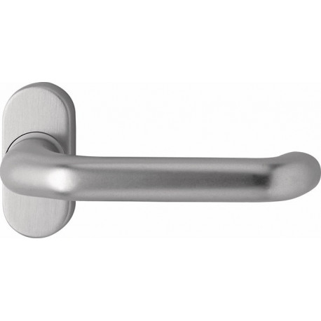 Poignée porte 1300/2133 Alu.F1 courbé carré.9mm EDI