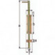 Loquet sol L.400mm B.57mm Sacier galva jaune . - 120mm