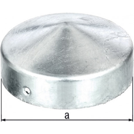 Chapeau de poteau D.80mm Forme ronde galvanisé GAH (Par 10)