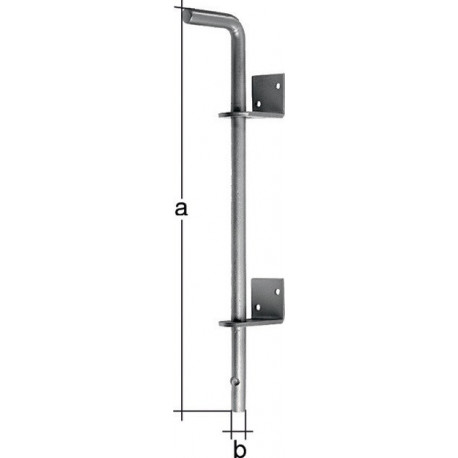 Verrou sol L400xS16mm Boulons d'espacement galvanisés en acier galvanisé - 30mm
