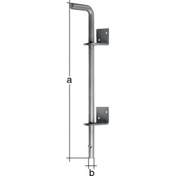 Verrou sol L400xS16mm Boulons d'espacement galvanisés en acier galvanisé - 40mm