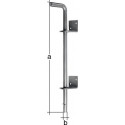 Verrou sol L400xS16mm Boulons d'espacement galvanisés en acier galvanisé - 40mm