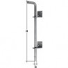Verrou sol L600xS16mm Boulons d'espacement galvanisés en acier galvanisé- 40mm