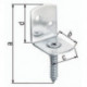 Support de clôture 83x32x30x38mm TZN L-Form (Par 100)