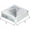 Chapeau de poteau 90x90mm Forme carré GAH (Par 10)