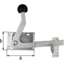 Verrou porte de jardin H80xB55mm Inox (Par 5)