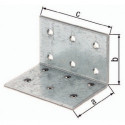 Equerre perforée ETA-8/165 100x100xmm Nbre de trous 40 S.2,5mm ETA-8/165 GAH (Par 25)