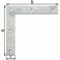 Equerres L.200x200mm B.30mm acier galva (Par 10)