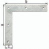 Equerres L.200x200mm B.30mm acier galva (Par 10)