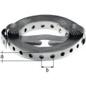 Bande Ruban perforé B20 x 1mm longueur 10 m galvanisé