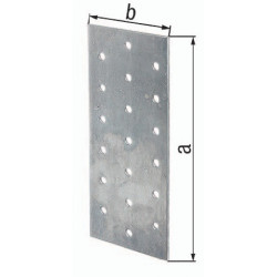 Support panneau perforé 120x40x2 galvanisé.EN 14545:29-2 GAH (Par 50)