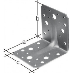 Equerre renforcée 50x50xmm Nbr trou 3/10 S.25mm GAH (Par 50)
