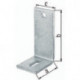 Angle de réglage L.150x80mm S.8mm TZN GAH (Par 10)