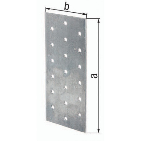 Support panneau perforé 160x40x2 galvanisé.EN 14545:29-2 GAH (Par 50)