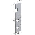 Ancrage bois-fer dimensions 160 x 40 x 4 mm galvanisé (Par 50)