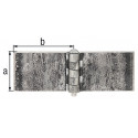 Charnière 80x80mm Acier brut 6mm GAH