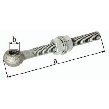 Anneau à visser M20 L.150mm 18mm zingué