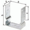 Support poteau ETA-10/0210 71x150x100x60mm Galvanisé à chaud