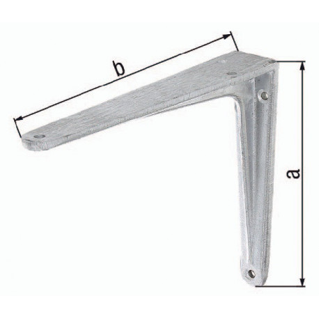 Equerre L.250mm H.200mm Alu Capacité 80kg GAH