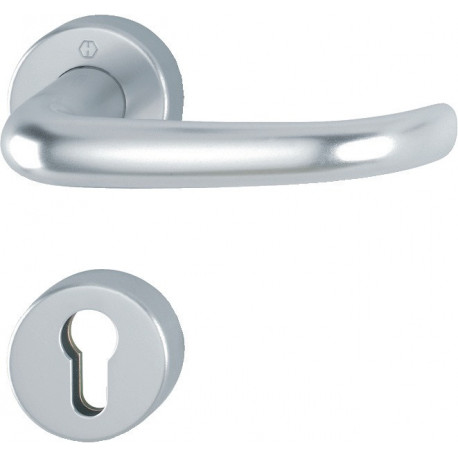 Poignée porte San Fran.FS-1301/42H/42HS AP Alu.F1 D/D TS 40-65mm PZ rd.