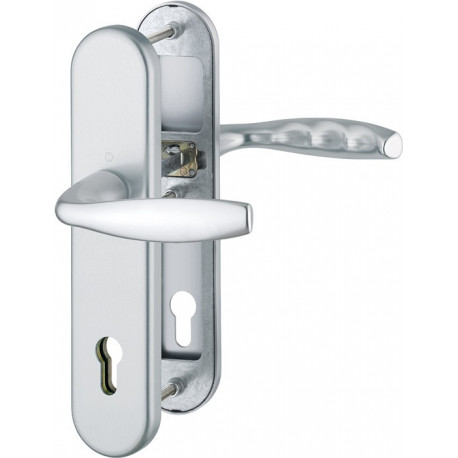 Poigné porte NY 1810H/3331/3410 Alu.F1 92mm 67-72mm HOPPE