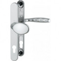 Poignée porte NY 76G/3346/1810 Alu.F1 PZ pour porte 57-62mm HOPPE